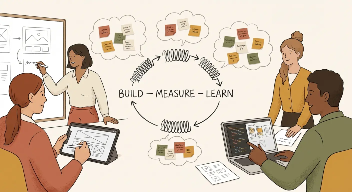 How Vibe Coding Speeds Up Build–Measure–Learn for Discovery | Koder.ai
