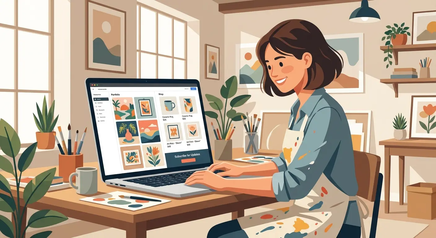 Comment créer un site d'artiste qui monétise votre travail | Koder.ai