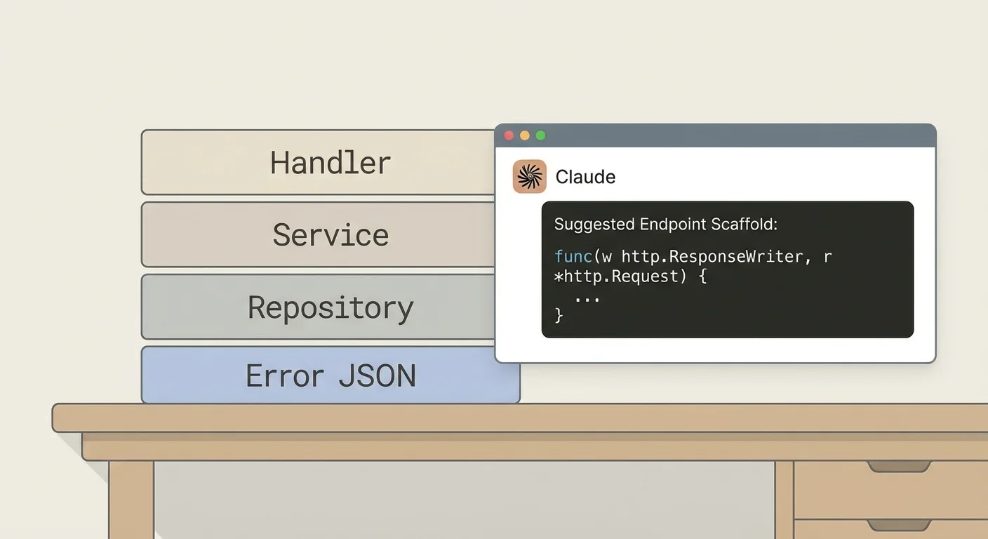 Claude Code для scaffold’а Go API: согласованные handler’ы и сервисы ...