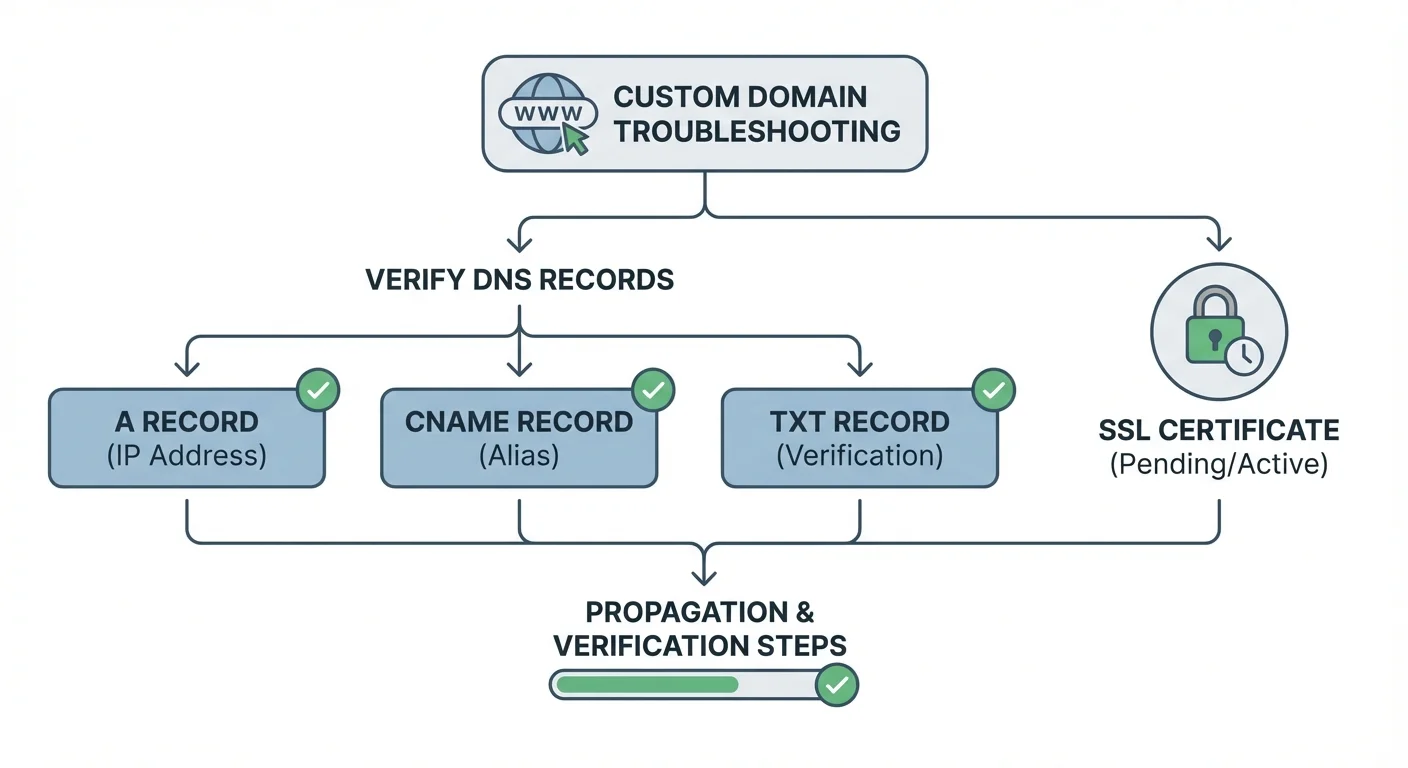 DNS ve SSL sorunları için özel alan adı sorun giderme kontrol listesi ...