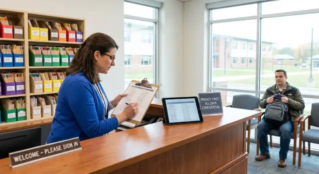 Список разрешений на забор из школы для сотрудников: простая система