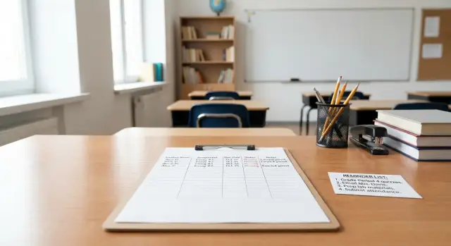 Простой трекер несданных работ для одного класса