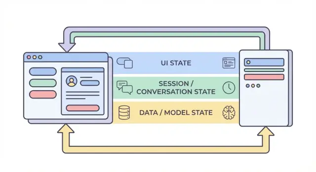 AI অ্যাপে ফ্রন্টএন্ড ও ব্যাকএন্ড জুড়ে স্টেট ম্যানেজ করা