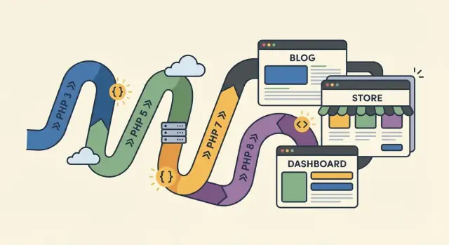 Waarom PHP nog steeds het web aandrijft: evolutie, sterke punten, toekomst