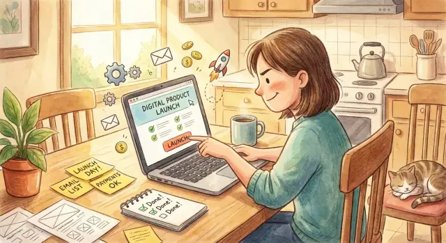 Solo lanceren: een verhalende gids om een digitaal product te verzenden