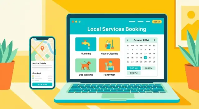 Hoe je een website bouwt om lokale diensten te boeken