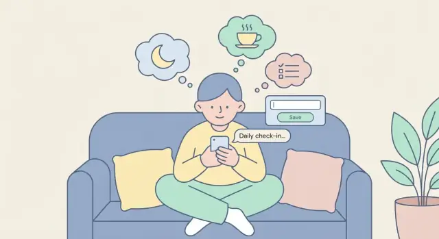 Een mobiele app bouwen voor gewoonte-reflectie (niet voor bijhouden)