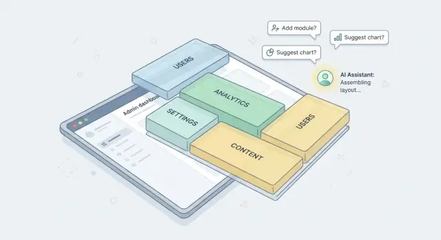 Snelle CRUD-apps met AI: dashboards en beheerpanelen zonder ballast