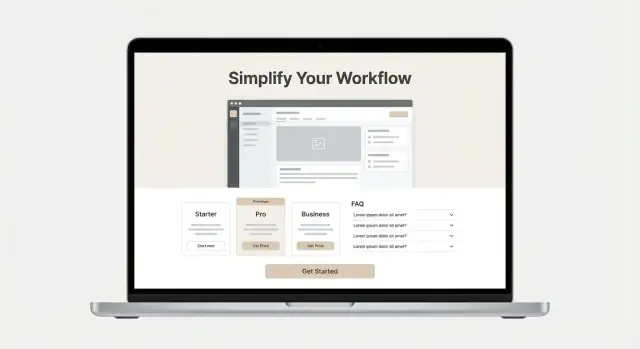 Maak een micro‑SaaS‑website met minimale pagina's en duidelijke waarde