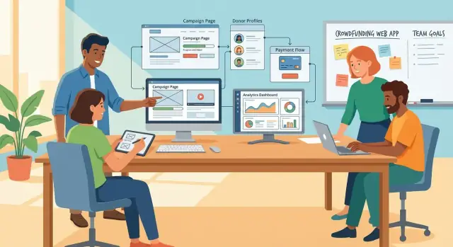 Hoe je een crowdfunding‑webapp bouwt met donorbeheer