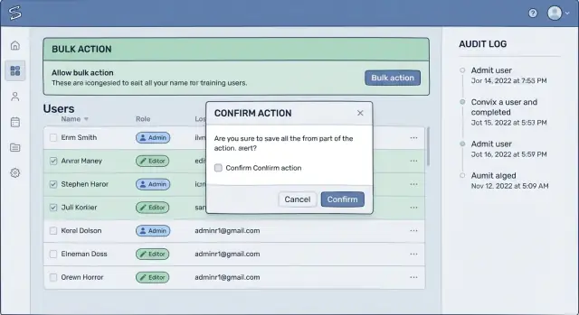 Admin tools that prevent data loss: safer bulk actions