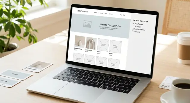 Productcataloguswebsites: sjablonen, pagina's en checklist