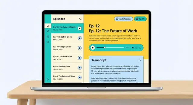 Hoe je een podcastwebsite maakt met afleveringen en transcripties