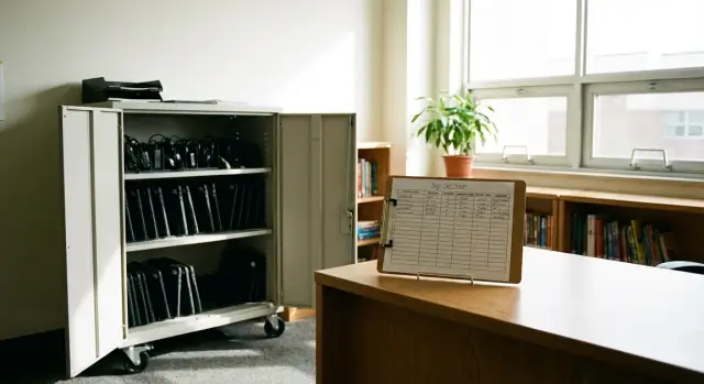 Laptop Loan Sign-Out Sheet for Schools: Track Devices