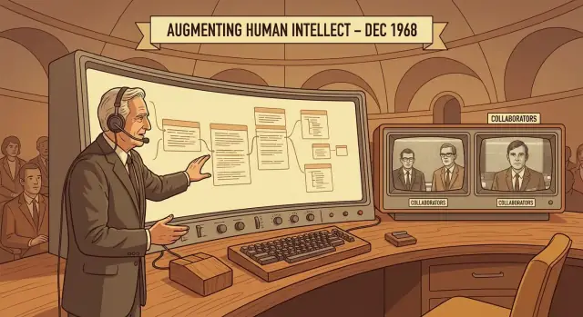 Douglas Engelbarts versterkte intelligentie: muis, hypertekst en teams