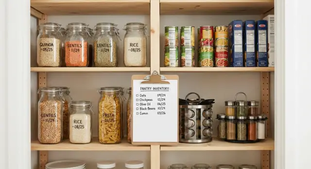 Pantry expiration reminder list that prevents food waste fast