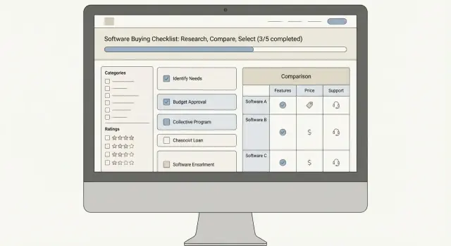 सॉफ़्टवेयर खरीद निर्णय के लिए मार्गदर्शक वेबसाइट कैसे बनाएं
