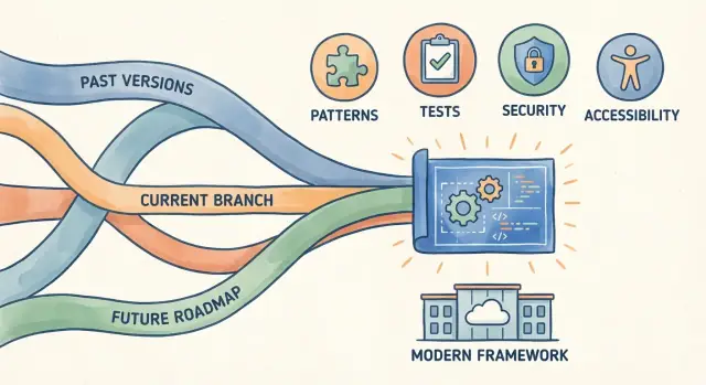 Jak frameworki zachowują i kodują najlepsze praktyki na przestrzeni czasu
