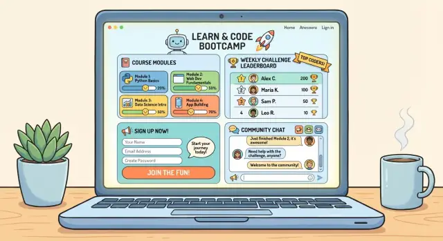 Hoe je een website maakt voor een educatieve bootcamp-uitdaging