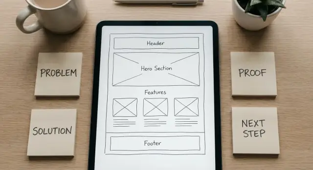 Bouw een tool-website met duidelijke probleem–oplossing messaging