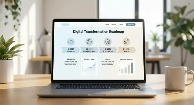 Maak een website voor je roadmap voor digitale transformatie