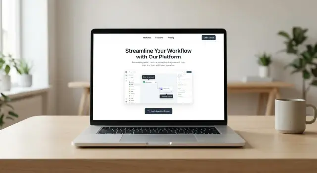 How to Build a Website for a Software Tool With Interactive Demos
