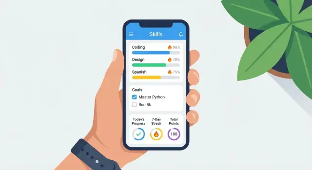 Come creare un'app mobile per il tracciamento delle competenze personali