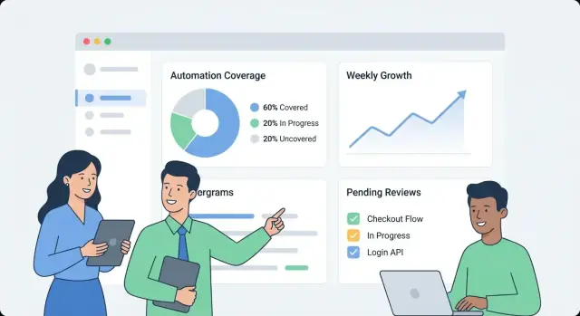 Hoe je een webapp bouwt om interne automatiseringsdekking te monitoren