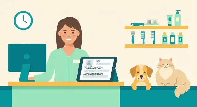Pet groomer client card app for smoother repeat visits