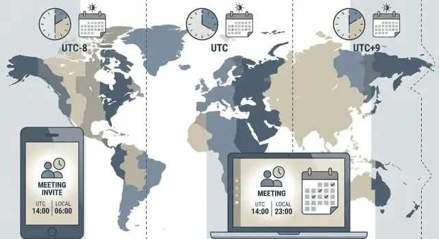 Time zones in scheduling apps: rules that prevent angry users