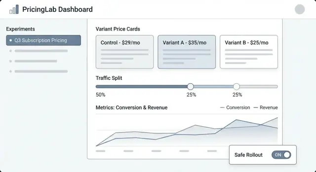 Wie man eine Web-App für Preisexperimente baut