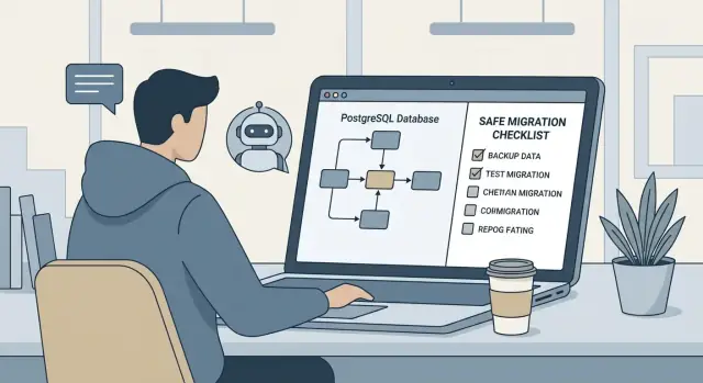 Migracje PostgreSQL z Claude Code — prompty do bezpiecznych zmian