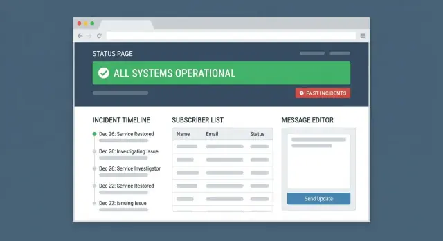 如何创建一个用于服务中断沟通的 Web 应用