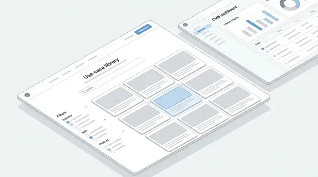 Hoe je een website bouwt voor een B2B use‑casebibliotheek