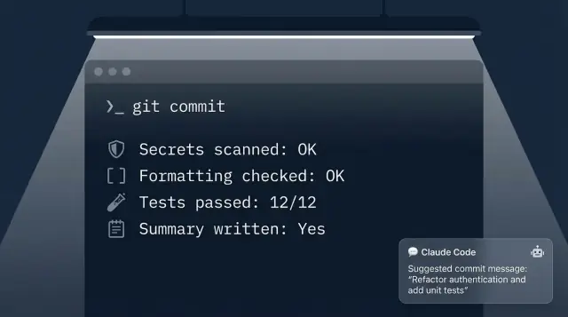 Claude Code git-hooks voor veiligere commits en snellere reviews