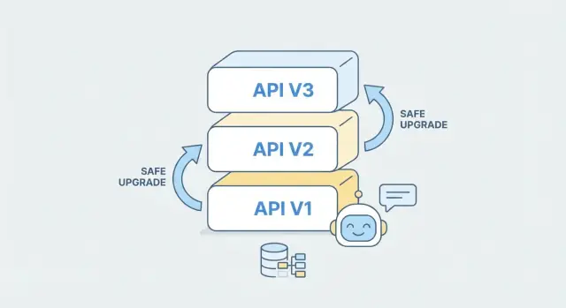 API-evolutie en achterwaartse compatibiliteit in AI-backends
