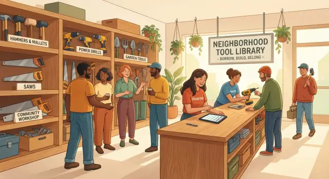 Tool lending library tracking for borrowers, due dates, returns