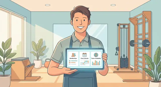 Wie man eine Web-App für kleine Fitnessstudios baut: Mitglieder & Stundenpläne