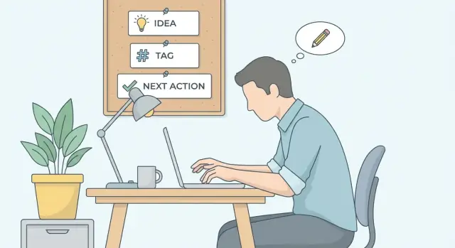 Side Project Idea Inbox: Capture, Tag, and Take Next Actions