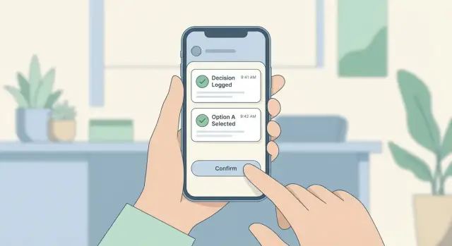 Maak een mobiele app om beslissingen direct vast te leggen
