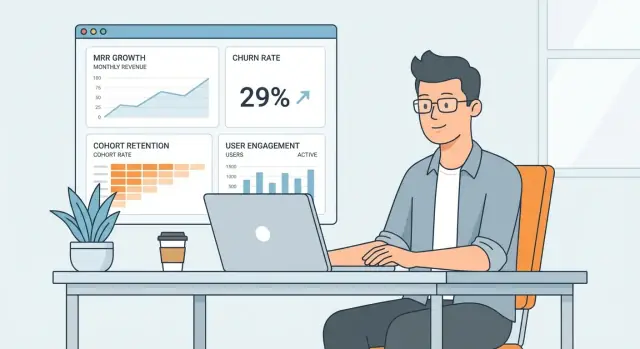 Cara Membangun Web App untuk Melacak Metrik SaaS, Churn & Keterlibatan
