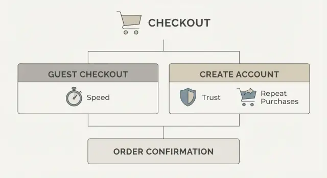 Guest checkout vs klantaccounts: kiezen voor D2C