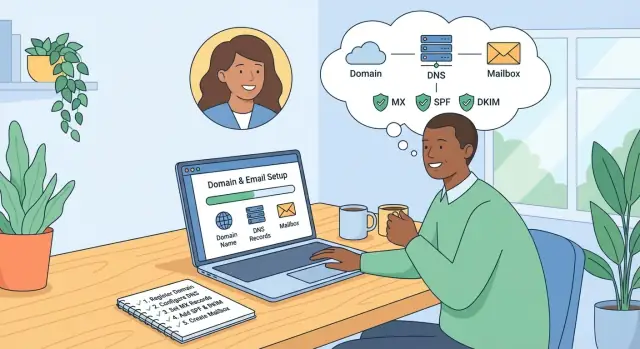 Domein + Zakelijke e-mail instellen: een eenvoudige niet-technische gids