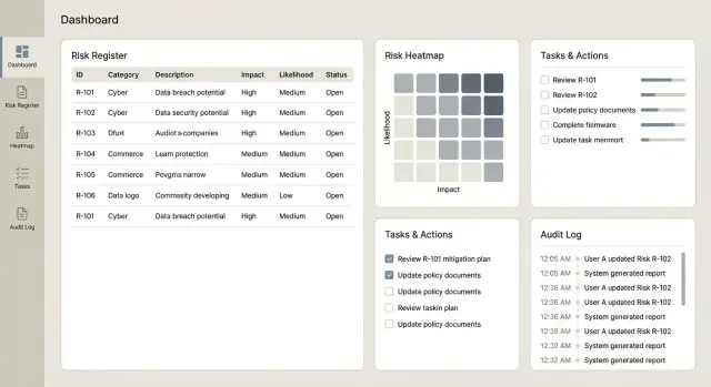 كيفية بناء تطبيق ويب لتتبع المخاطر التشغيلية