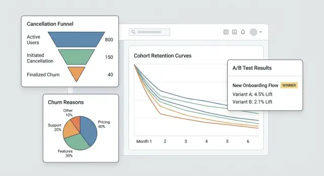 İptallerin Analizini ve Tutundurma Testlerini Yapan Bir Web Uygulaması Oluşturun