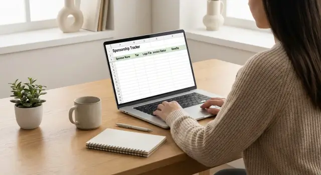 Трекер спонсорства для мероприятий: уровни, логотипы, счета, преимущества