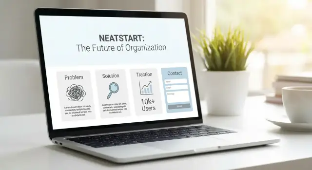 Bouw een website die je pitchdeck vervangt