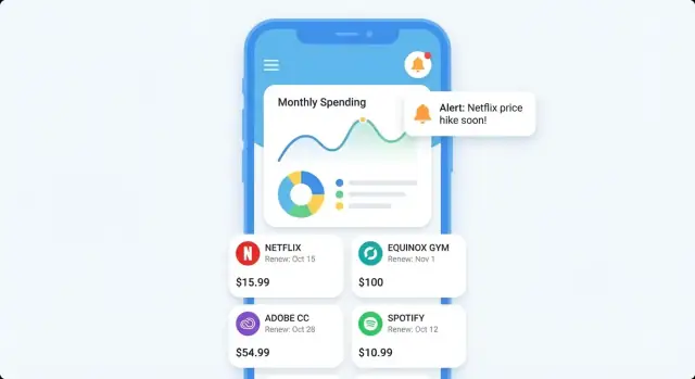 Crea un'app mobile per gestire abbonamenti su più servizi
