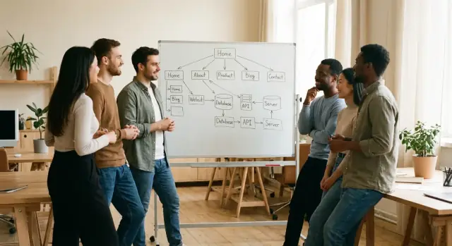 Tworzenie strony dla startupu i wyjaśnianie wyborów architektury