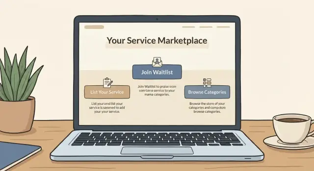 Come creare una landing page per marketplace senza logica complessa